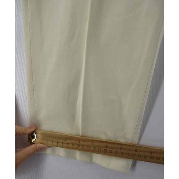 VINTAGE Ralph Lauren Polo Pants 38X32 Cream Chino Side Tabs Trousers * - Picture 5 of 14